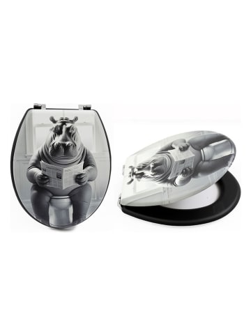SiL Interiors Deska WC "Hippo" w kolorze czarnym