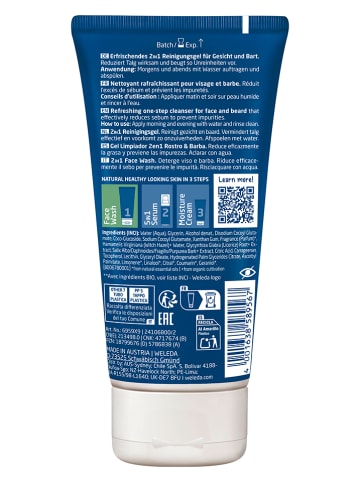 Weleda 2er-Set: Reinigungsgel "For Men 2in1", je 100 ml