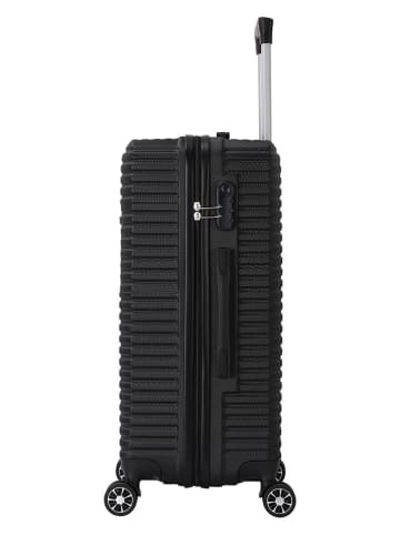 Le Temps des Cerises Hardcase-Trolley "Vera" in Schwarz - (B)42 x (H)75 x (T)28 cm