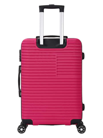 Le Temps des Cerises Hardcase-Trolley "Vera" in Pink - (B)40 x (H)65 x (T)25 cm