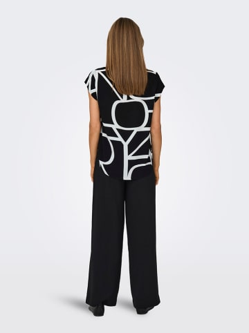 ONLY Bluse in Schwarz/ Weiß