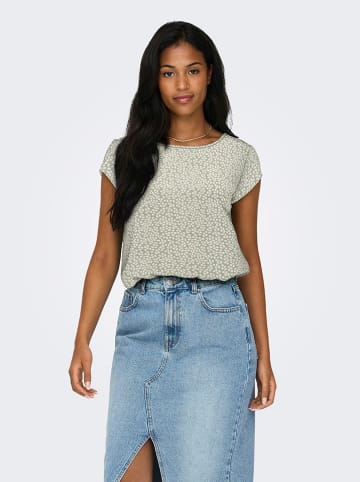 ONLY Bluse in Hellgrün/ Beige