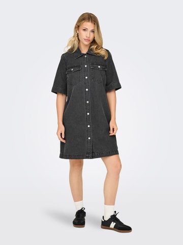 ONLY Jeanskleid in Schwarz