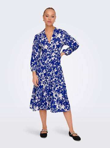 ONLY Kleid in Weiß/ Blau