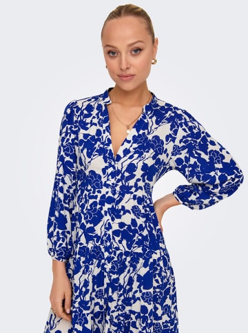 ONLY Kleid in Weiß/ Blau