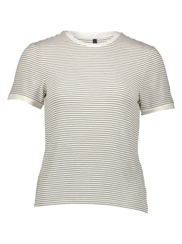 ONLY Shirt in Creme/ Schwarz