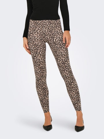 ONLY Leggings lichtbruin/zwart