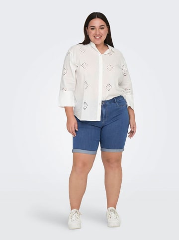 ONLY Carmakoma Spijkershort blauw