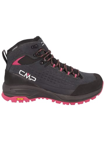 CMP Leder-Trekkingboots "Vertyx Mid" in Anthrazit/ Pink