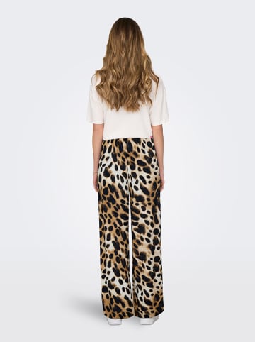 JDY Broek lichtbruin/zwart