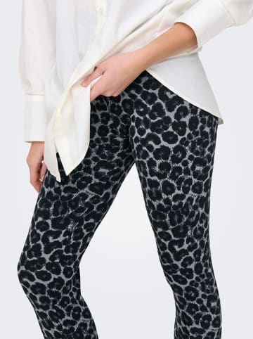 JDY Leggings in Grau/ Schwarz