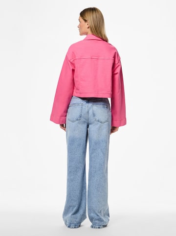Pieces Jeansjacke "Vala" in Pink