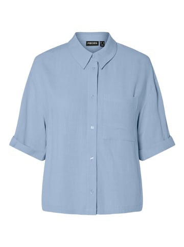 Pieces Bluse "Vinsty" in Hellblau