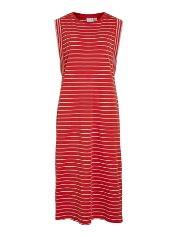 Vila Kleid "Veriana" in Rot/ Weiß