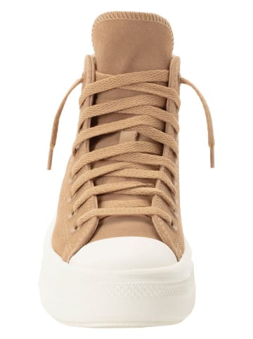 Converse Leder-Sneakers "Chuck Taylor All Star Move Platform" in Hellbraun