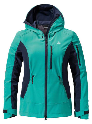 Schöffel Functionele jas "Rinnen L" turquoise/donkerblauw
