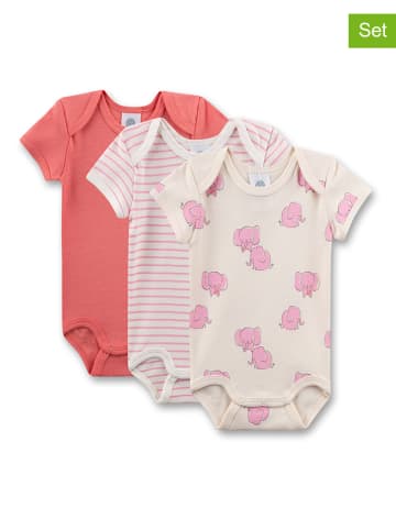 Sanetta 3-delige set: rompers lichtroze/roze