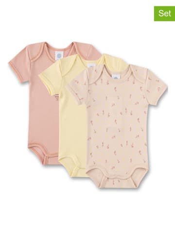 Sanetta 3er-Set: Bodys in Rosa/ Gelb