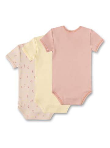 Sanetta 3er-Set: Bodys in Rosa/ Gelb