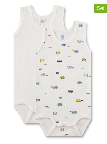 Sanetta 2-delige set: rompers wit