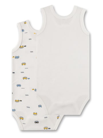 Sanetta 2-delige set: rompers wit