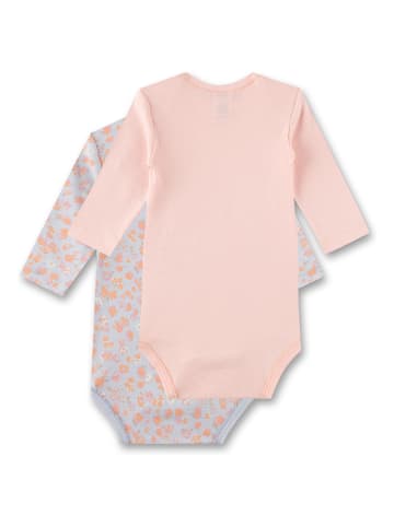 Sanetta 2-delige set: rompers lichtroze/lichtblauw