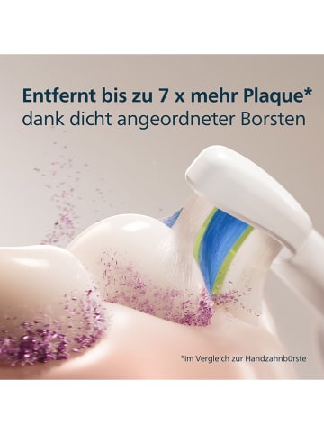 PHILIPS sonicare 4er-Set: Ersatz-Bürstenköpfe "Optimal" in Weiß