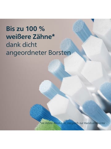 PHILIPS sonicare 2er-Set: Ersatz-Bürstenköpfe "Premium Plaque Defence" in Schwarz