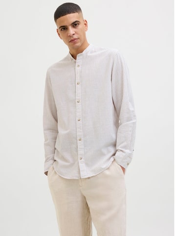 Jack & Jones Hemd - Regular fit - in Weiß/ Beige
