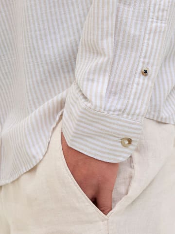 Jack & Jones Hemd - Regular fit - in Weiß/ Beige