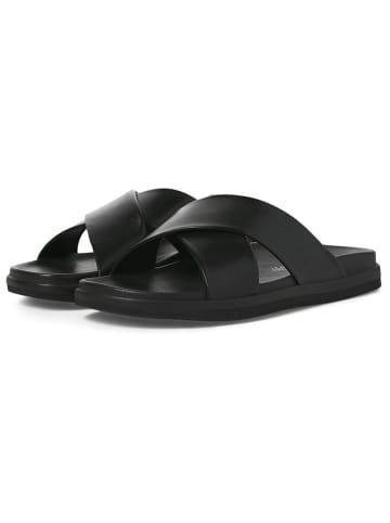 Jack & Jones Skórzane klapki w kolorze czarnym