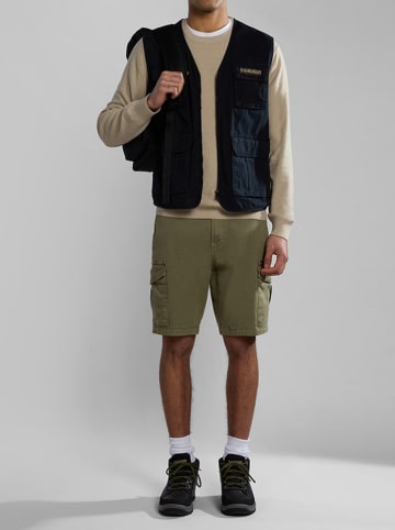 Napapijri Bermudy "Deline" w kolorze khaki