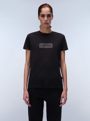 Napapijri Shirt "Box Logo" in Schwarz
