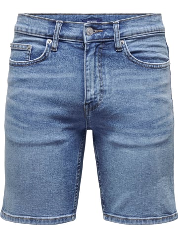 ONLY & SONS Jeansshorts "Weft" in Blau