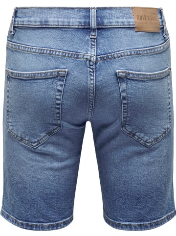 ONLY & SONS Jeansshorts "Weft" in Blau