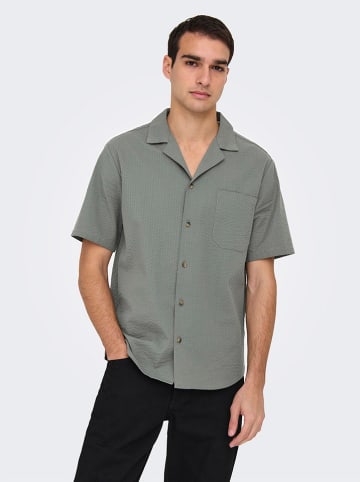 ONLY & SONS Blouse "Eye resort" groen