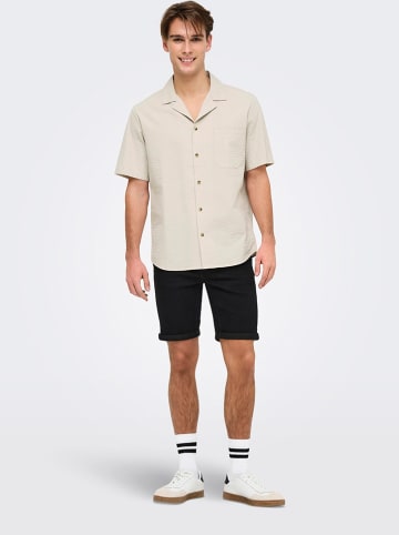 ONLY & SONS Hemd "Eye resort" in Beige