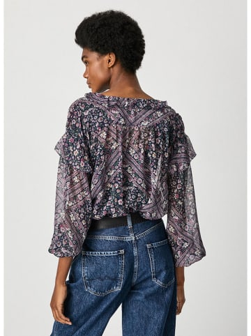 Pepe Jeans Bluse "Lexy" in Lila/ Bunt