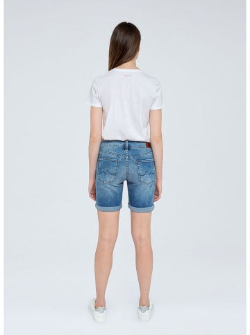 Pepe Jeans Szorty dżinsowe "Poppy" w kolorze niebieskim