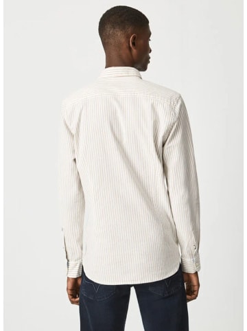 Pepe Jeans Koszula "Nick" - Slim fit - w kolorze beżowym