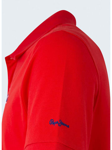 Pepe Jeans Koszulka polo "Vidal" w kolorze czerwonym
