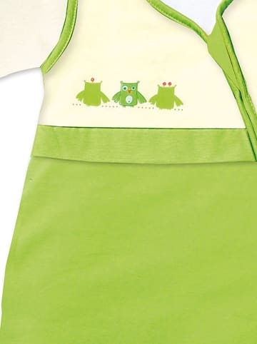 Gesslein Schlafsack "Bubou" in Grün/ Creme