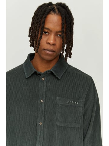 MAZINE Corduroyblouse "Matlock" donkergroen