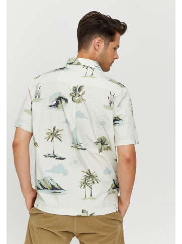 MAZINE Hemd "Maui" in Creme/ Grün