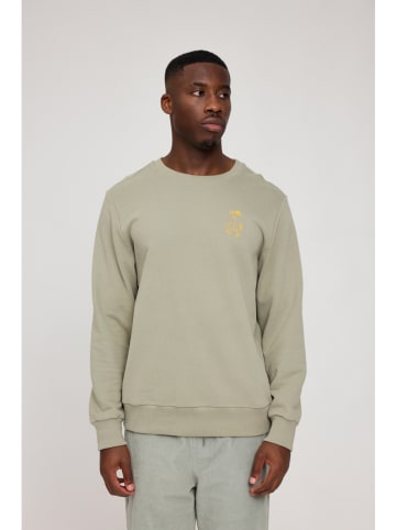MAZINE Sweatshirt "Back Print" in Hellgrün