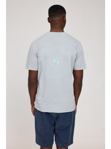 MAZINE Shirt "Back Print" in Hellblau