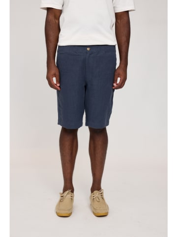 MAZINE Leinen-Shorts in Dunkelblau