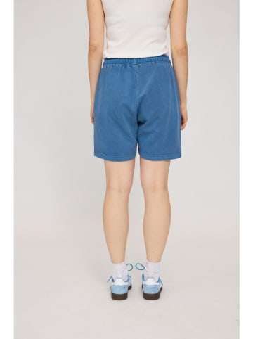 MAZINE Sweatshort "Natural Dye" blauw