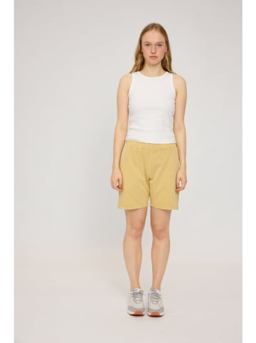 MAZINE Sweatshort "Natural Dye" geel
