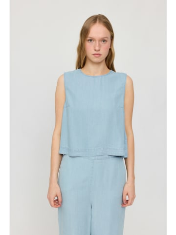 MAZINE Top "Denim" in Hellblau